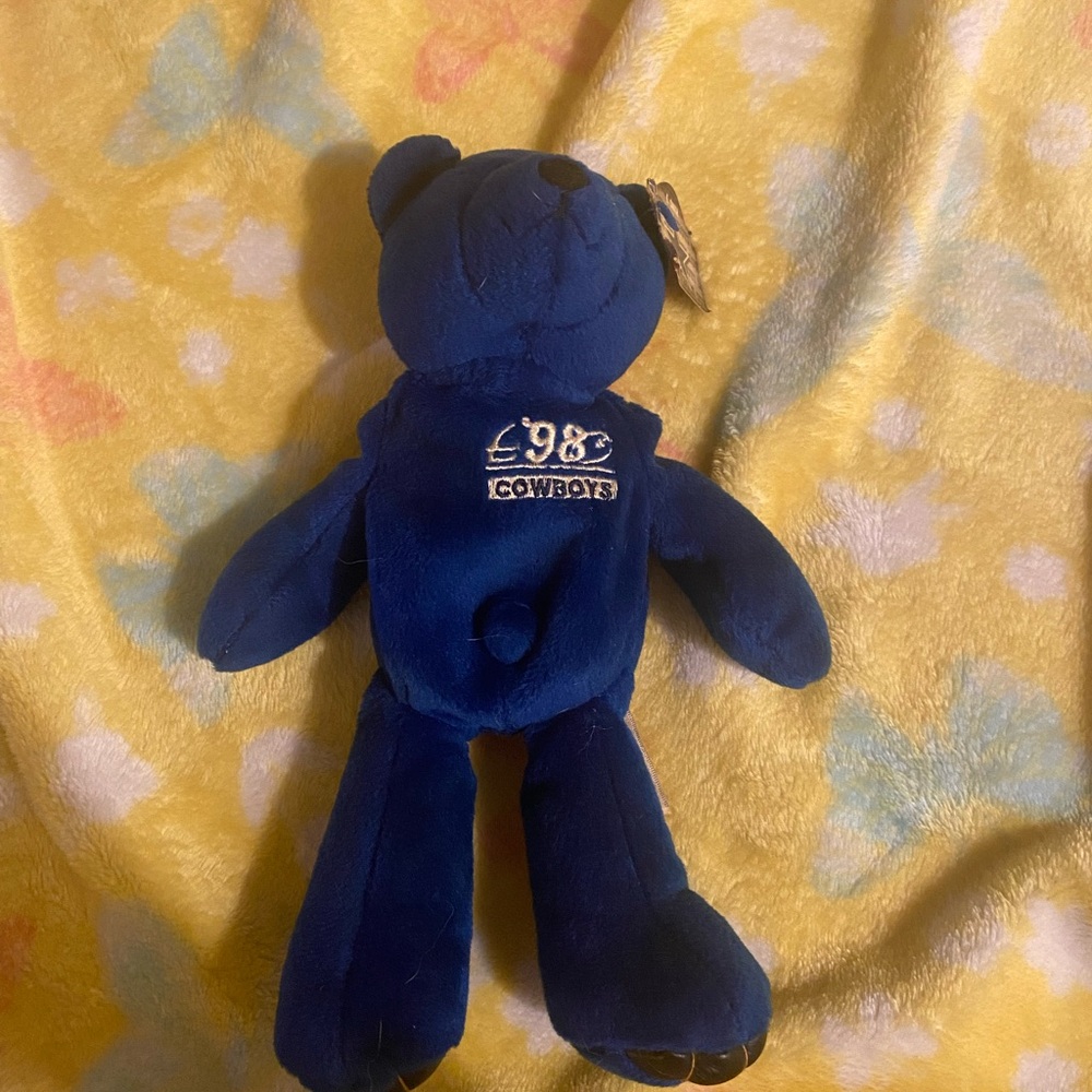 Ty Blue Cowboys Plush Bear